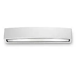 Applique Moderna Andromeda Alluminio Bianco 2 Luci E27