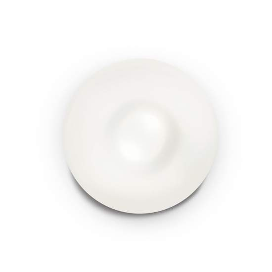 Plafoniera Moderna Glory Vetro Bianco 2 Luci E27 D40Cm 101132