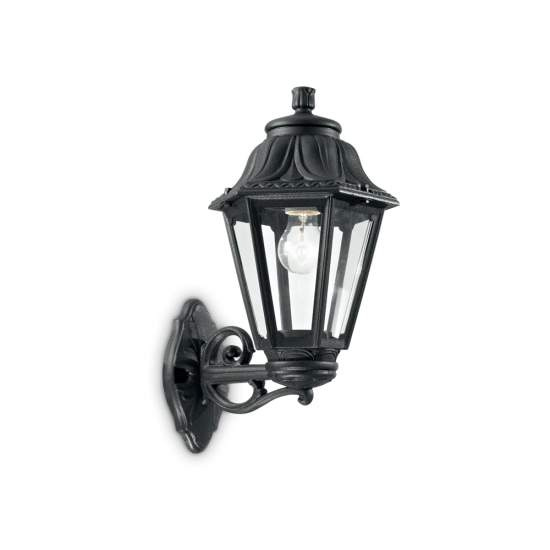 Applique Classica Dafne Materie Plastiche Nero 1 Luce E27 Big 101491