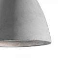 Sospensione Industrial-Minimal Oil-3 Metallo Cemento Grigio 1 Luce E27 110431