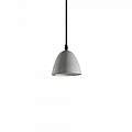 Sospensione Industrial-Minimal Oil-4 Metallo Cemento Grigio 1 Luce Gu10 110462