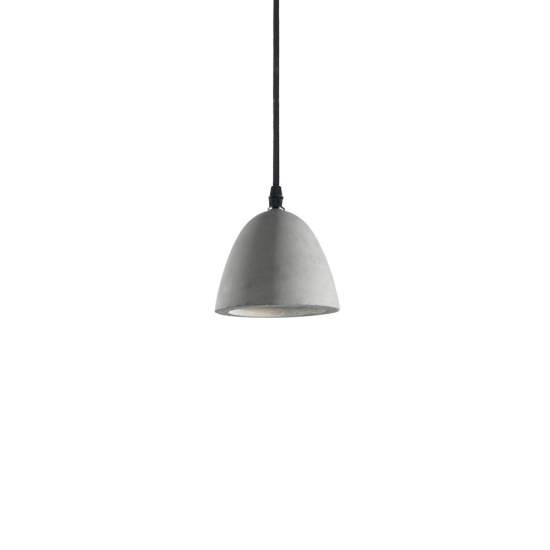 Sospensione Industrial-Minimal Oil-4 Metallo Cemento Grigio 1 Luce Gu10 110462