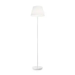 Piantana Moderna Cylinder Metallo Bianco 2 Luci E27