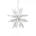 Sospensione Contemporanea Leaves Metallo Bianco 8 Luci G9 3W 3000K Luce Calda 111957