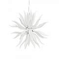 Sospensione Contemporanea Leaves Metallo Bianco 12 Luci G9 3W 3000K Luce Calda 112268