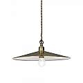 Sospensione Rustica-Country Cantina Metallo Ottone Brunito 1 Luce E27 112701