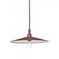 Sospensione Rustica-Country Cantina Metallo Rame 1 Luce E27 112732