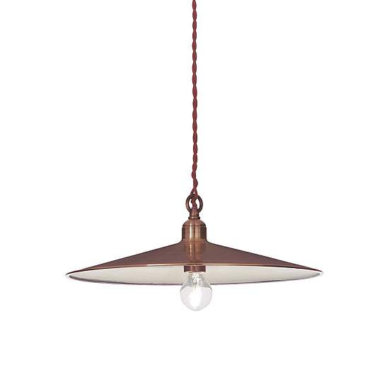 Sospensione Rustica-Country Cantina Metallo Rame 1 Luce E27 112732