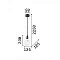 Sospensione Moderna Edison Metallo Bianco 1 Luce E27 8W 3000K Luce Calda 113302