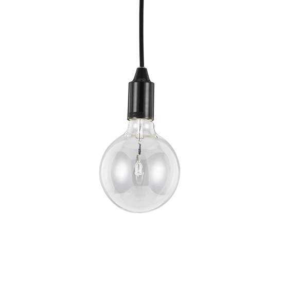 Sospensione Moderna Edison Metallo Nero 1 Luce E27 8W 3000K Luce Calda 113319