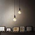 Sospensione Moderna Edison Metallo Nero 1 Luce E27 8W 3000K Luce Calda 113319