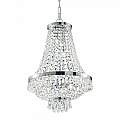 Lampadario Classico Caesar Metallo-Cristallo Cromo 12 Luci G9 3W 3000K 114279