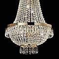 Lampadario Classico Caesar Metallo-Cristallo Oro 9 Luci G9 3W 3000K Luce Calda 114736
