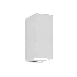 Applique Moderna Up Alluminio Bianco 2 Luci G9 3W 3000K Luce Calda