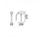 Lampada Da Esterno Moderno Inside Alluminio Nero 1 Luce G9 3W 3000K Luce Calda 115429