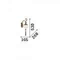 Appliques - Lampade Da Parete Vintage Harem Metallo Ottone Brunito 1 Luce E27 115962
