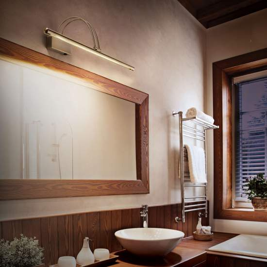 Applique Contemporanea Bow Metallo Ottone Brunito Led 8W Luce Calda 121147