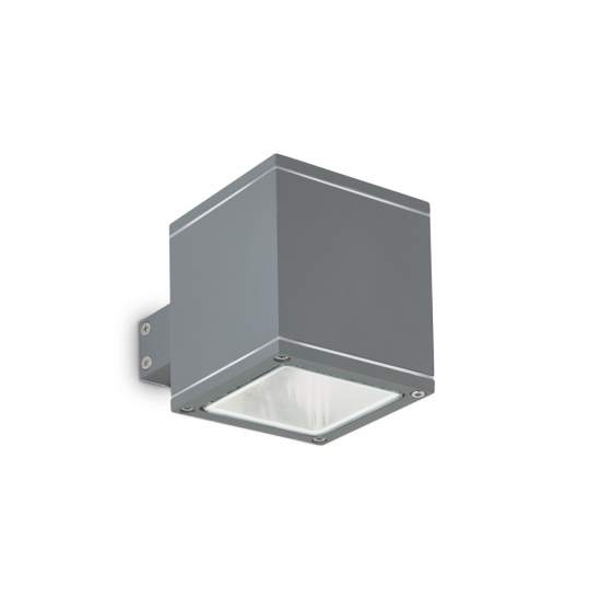 Applique Moderna Snif Square Alluminio Antracite 1 Luce G9 3W 3000K Luce Calda 121963