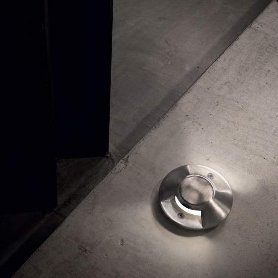 Calpestabile Moderno Rocket-2 Alluminio Cromo 1 Luce 3,5W 4000K Luce Naturale 122021