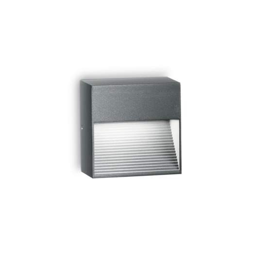 Applique Moderna Down Alluminio Antracite 1 Luce G9 3W 3000K Luce Calda 122045