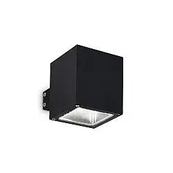 Applique Moderna Snif Square Alluminio Nero 1 Luce G9 3W 3000K Luce Calda