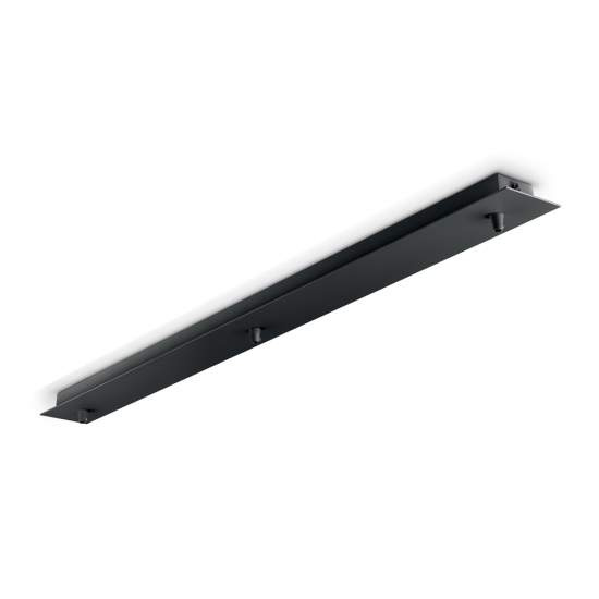Rosone Lineare All In Metallo Nero 3 Luci 123301