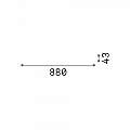 Rosone Lineare All In Metallo Nero 3 Luci 123301