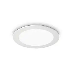 Faretto Da Incasso Moderno Groove Alluminio Bianco Led 10W 3000K D11,8Cm
