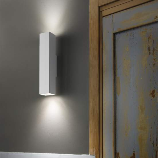 Applique Moderna Sky Metallo Bianco 2 Luci Led 7W 3000K Luce Calda 126883