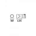 Applique Moderna Xeno Alluminio Bianco 1 Luce Gu10 129488