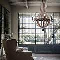 Sospensione Rustica-Country Millennium Legno Marrone 8 Luci E14 129709