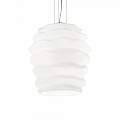 Sospensione Contemporanea Karma Vetro Bianco 1 Luce E27 Big 132365