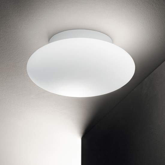 Plafoniera Moderna Bubble Alluminio-Materie Plastiche Bianco 1 Luce E27 135250