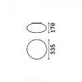 Plafoniera Moderna Bubble Alluminio-Materie Plastiche Bianco 1 Luce E27 135250