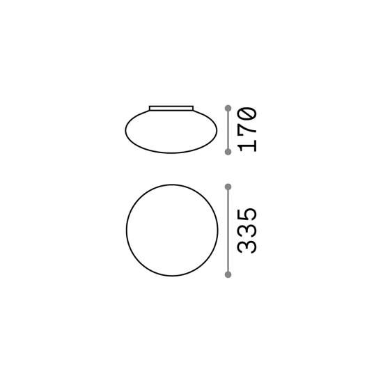 Plafoniera Moderna Bubble Alluminio-Materie Plastiche Bianco 1 Luce E27 135250