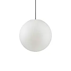 Sospensione Moderna Sole Alluminio Bianco 1 Luce E27 D40Cm