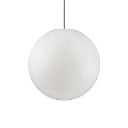 Sospensione Moderna Sole Alluminio Bianco 1 Luce E27 D50Cm