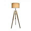 Piantana Industrial-Minimal Klimt Metallo-Legno Marrone 1 Luce E27 137827