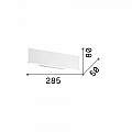 Applique Industrial-Minimal Desk Metallo Bianco Led 12,5W 3000K 138251