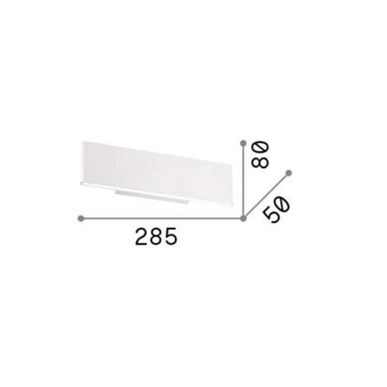 Applique Industrial-Minimal Desk Metallo Bianco Led 12,5W 3000K 138251