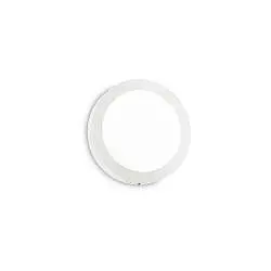 Applique Moderna Round Universal Alluminio-Plastiche Bianco Led 13,5W 3000K D17