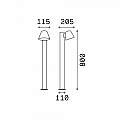 Piantana Moderna Gas Alluminio Antracite 1 Luce Gu10 139470