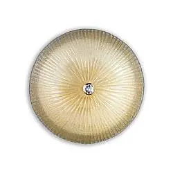 Plafoniera Classica Shell Vetro Ambra 6 Luci E27