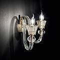 Applique Classica Strauss Vetro Oro 2 Luci E14 140599