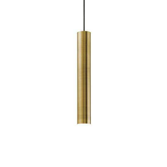 Sospensione Moderna Look Metallo Ottone Brunito 1 Luce 7W 3000K Luce Calda D6Cm 141794