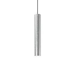 Sospensione Moderna Look Metallo Argento 1 Luce 7W 3000K Luce Calda D6Cm