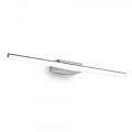 Applique Moderna Riflesso Alluminio Cromo Led 18W 3000K Luce Calda 142265