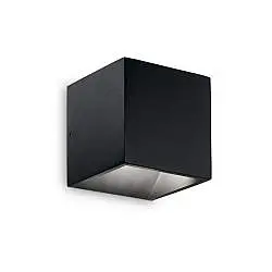 Applique Moderna Rubik Alluminio Nero 1 Luce 8,5W 4000K Luce Naturale