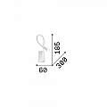 Applique Moderna Goose Metallo Nero Led 3W 3000K Luce Calda 142692