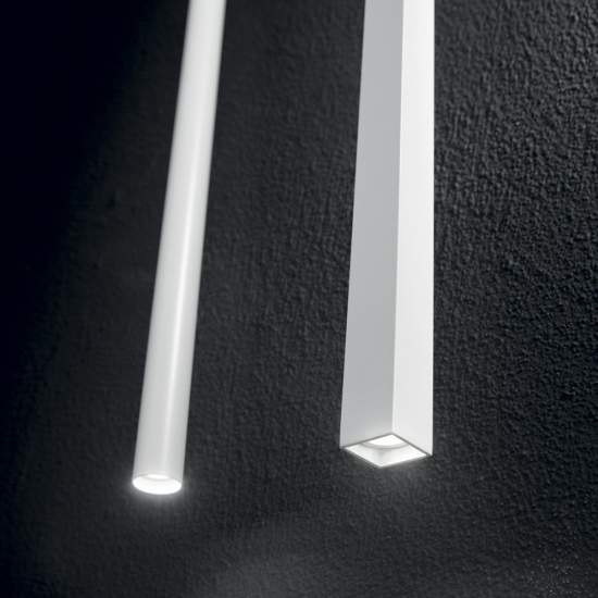 Sospensione Round Moderna Ultrathin Metallo Bianco Led 11,5W 3000K D100 142906